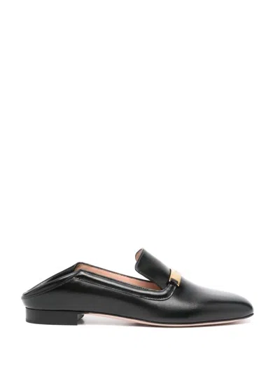 Bally Leather Loafers In Black