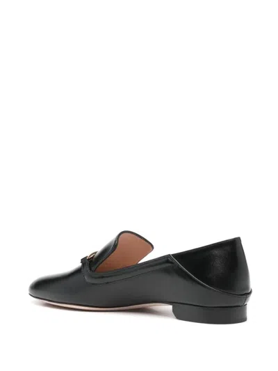 Bally Leather Loafers In Black