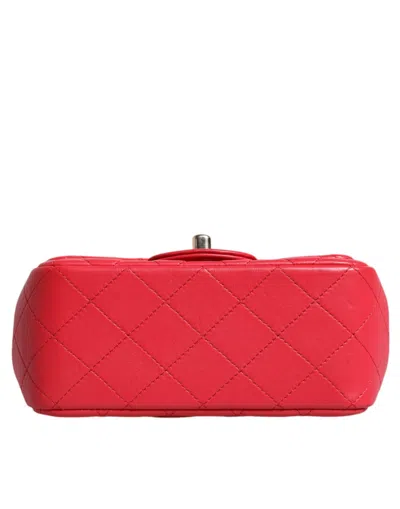 Pre-owned Chanel Pink Matelasse Chain Shoulder Lambskin Purse Women's Mini