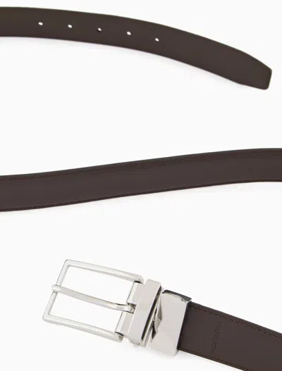 Shop Emporio Armani Belts In Brown/brown