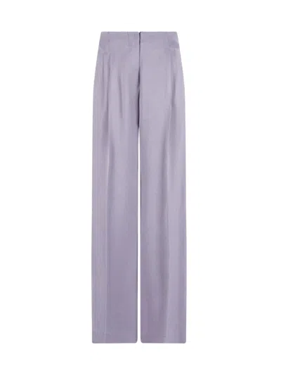 Emporio Armani Trousers Purple In Purple