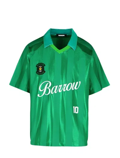 Barrow Football Green Polyester T-shirt In Bosphorus