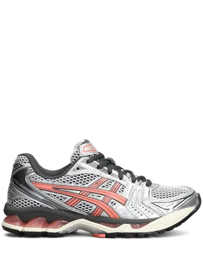 Asics Breathable Mesh Sneakers With Cushioned Sole In White