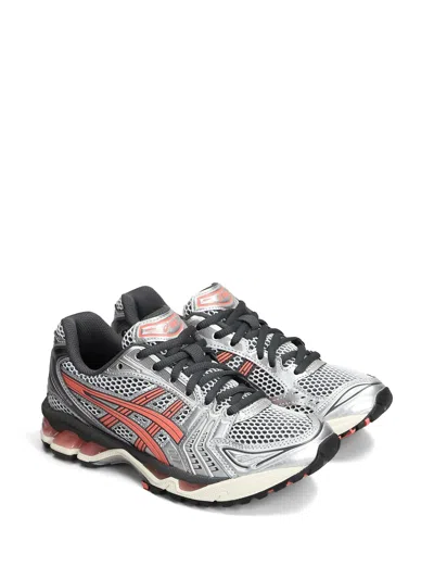 Asics Breathable Mesh Sneakers With Cushioned Sole In White