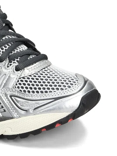 Asics Breathable Mesh Sneakers With Cushioned Sole In White