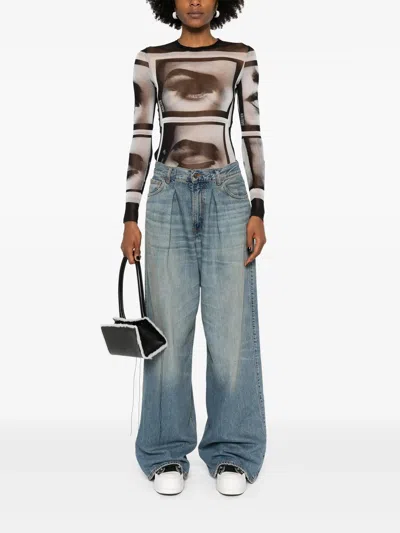 Haikure Candy High-rise Wide-leg Jeans