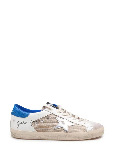 Golden Goose Suede And Fabric Sneakers In Neutral