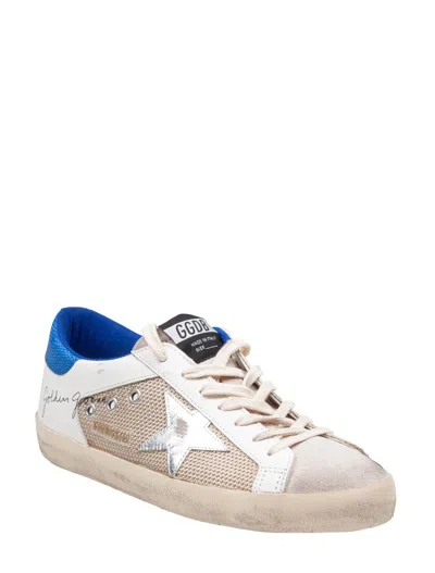 Golden Goose Suede And Fabric Sneakers In Neutral