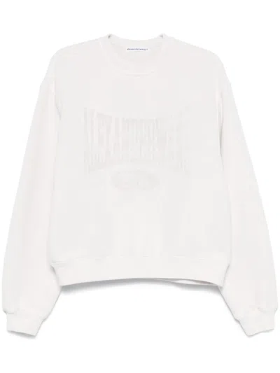 Alexander Wang Graphic Sweatshirt In Black