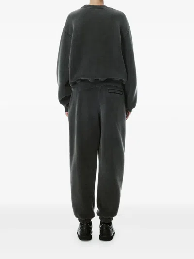 Alexander Wang Dropped Shoulder Crew Neck Sweatshirt With Logo Print