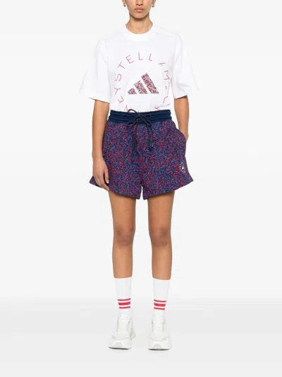 Adidas By Stella Mccartney Printed Terry Shorts