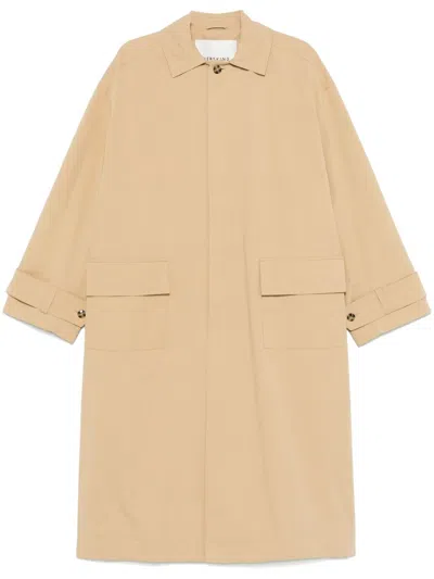 Herskind Kylie Cotton Long Coat In Beige