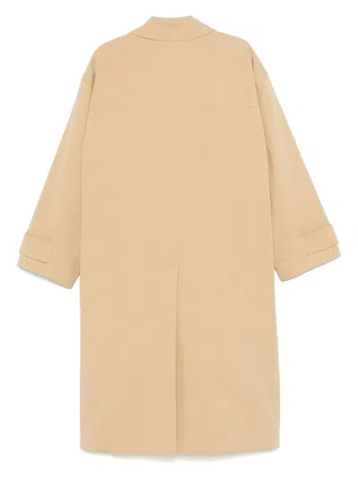 Herskind Kylie Cotton Long Coat In Beige