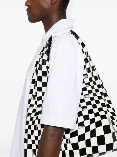 Marni Logo Cotton Polo Shirt In White