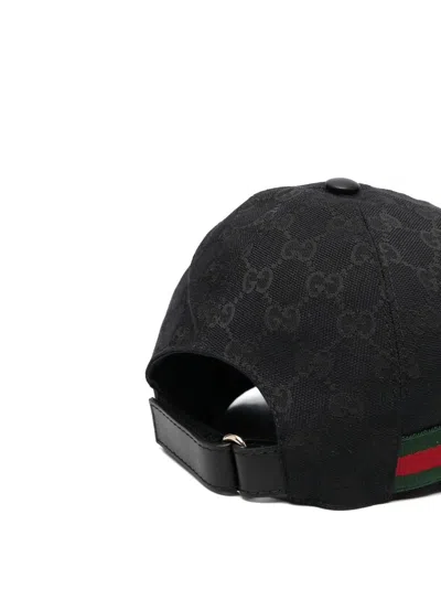 Gucci Women's Web Detail Baseball Cap In Black