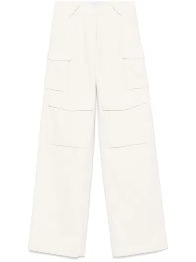 Iro Polina Cotton Blend Trousers In Beige