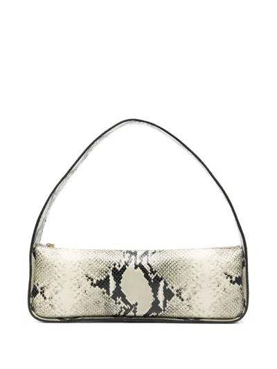 Khaite Lori Python-embossed Leather Shoulder Bag In Beige