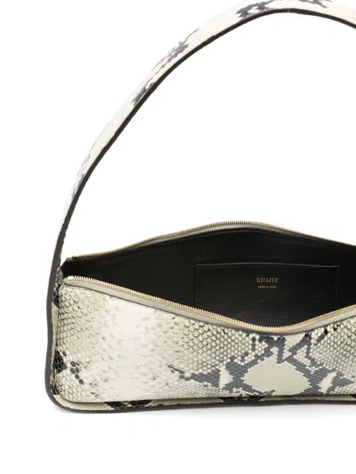 Khaite Lori Python-embossed Leather Shoulder Bag In Beige