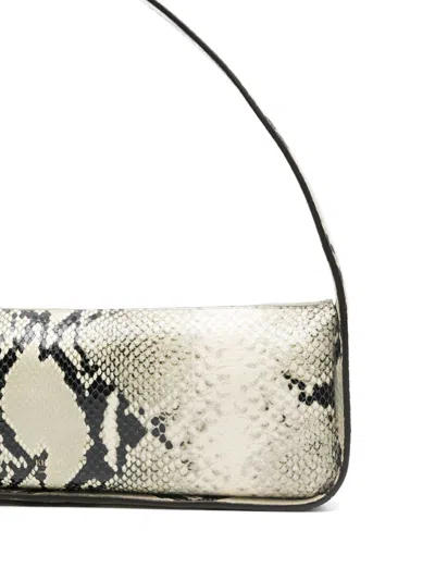 Khaite Lori Python-embossed Leather Shoulder Bag In Beige