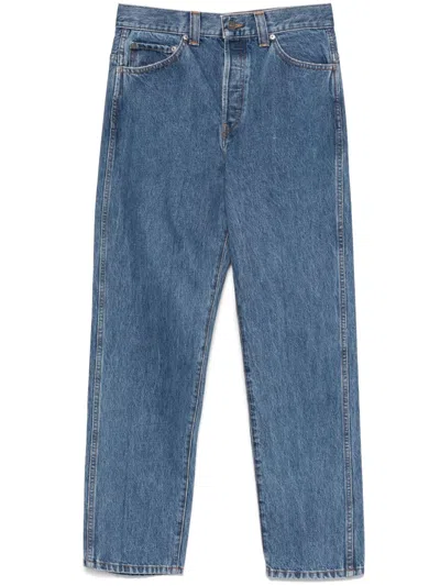 Khaite Corben Straight-leg Jeans In Blue