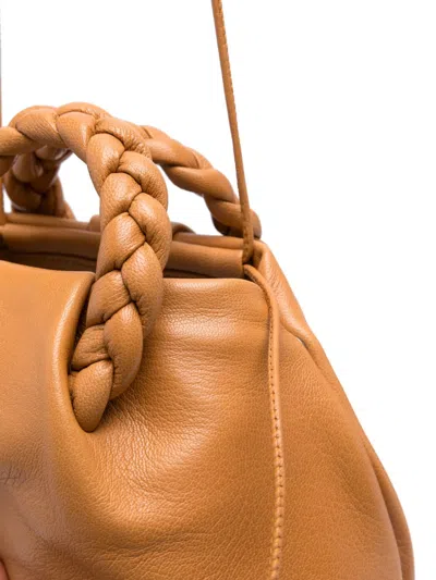 Hereu Bombon Small Leather Handbag In Camel