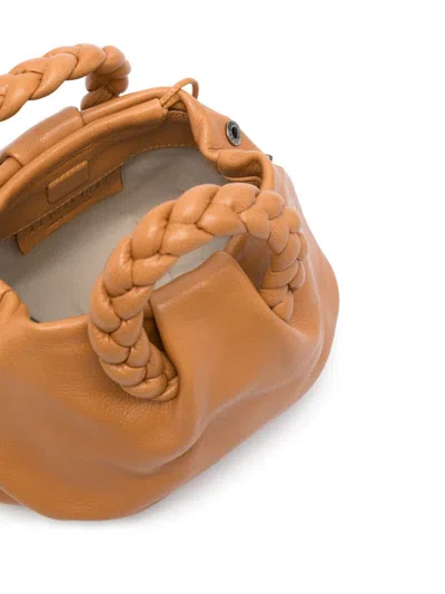 Hereu Bombon Small Leather Handbag In Camel
