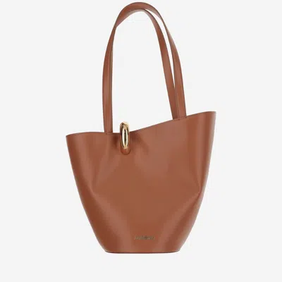 Jacquemus Le Bambola Moyen Leather Shoulder Bag In Light Brown