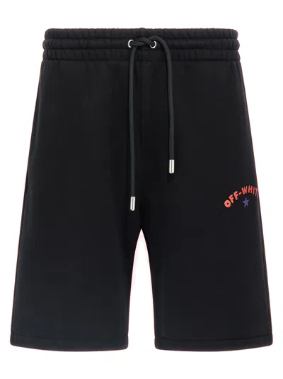 Off-white Off White 'star Arrow Skate' Bermuda Shorts In Black