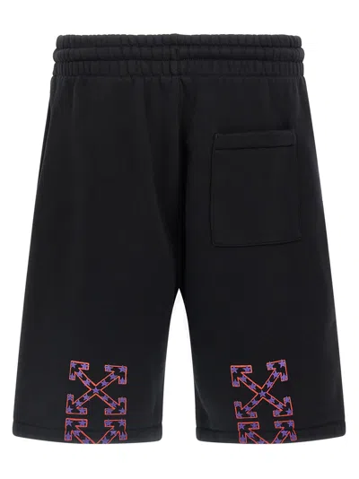 Off-white Off White 'star Arrow Skate' Bermuda Shorts In Black