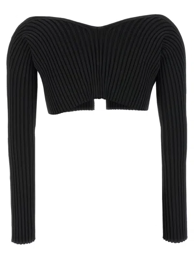 Jacquemus Le Maille Pralu Sweaters And Cardigans In Black