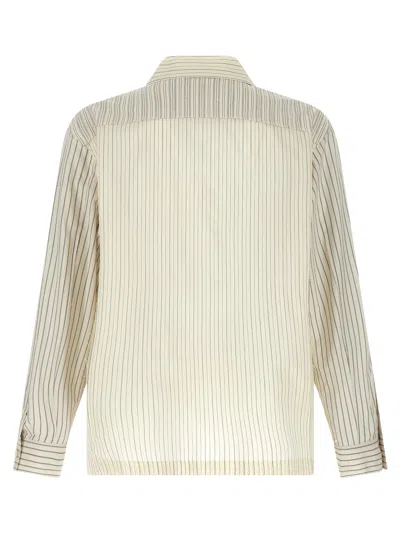 Maison Margiela Camicia In Cotone Ricamato Uomo In Multicolor