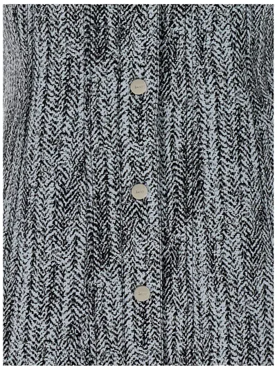 Ganni Women Tweed Dress In Blue