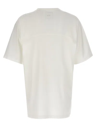 Y-3 Adidas Y 3 White Crew Neck T Shirt With Logo