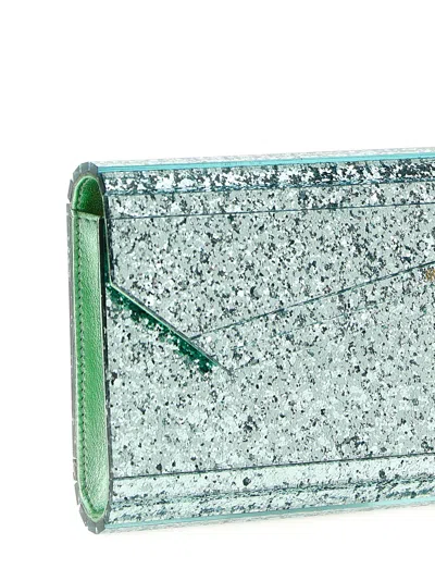 Jimmy Choo Flip Shoulder Bag In Green