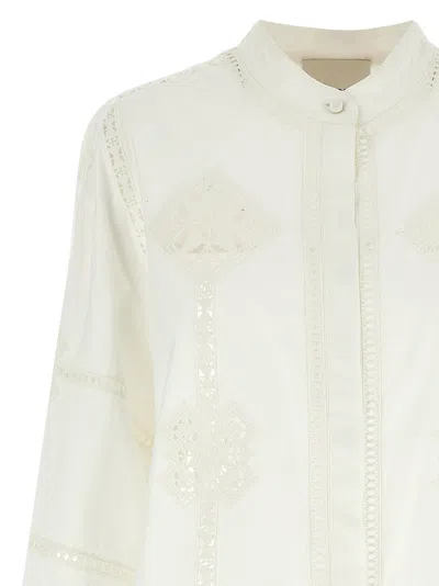 Isabel Marant Soeline Long-sleeved Shirt In White