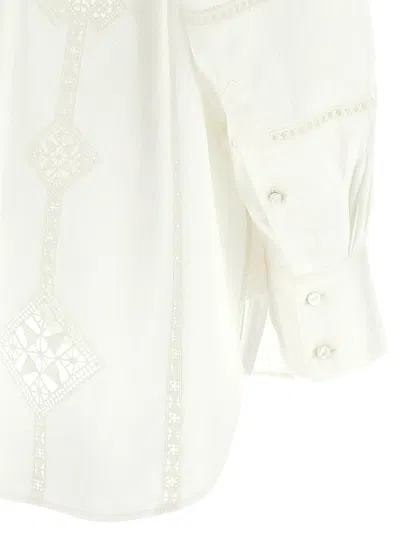 Isabel Marant Soeline Long-sleeved Shirt In White