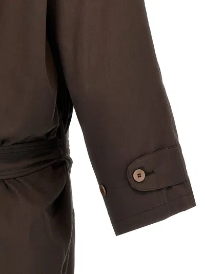 Magliano Sophisticated Waist Belted Coat In Brown