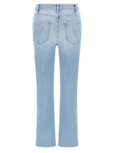 Mother The Hustler Ankle Fray Denim Jeans In Blue