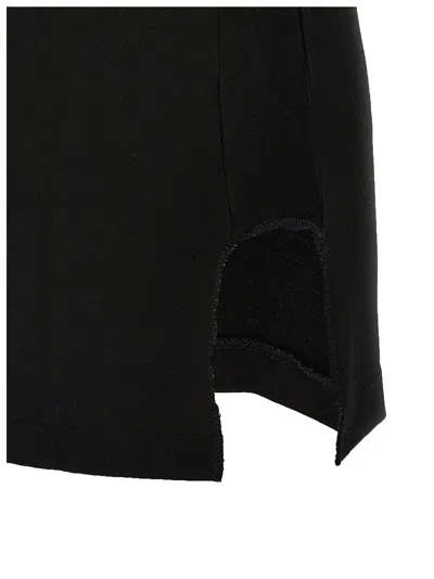 Maison Margiela Logo Stamp Tank Top In Black