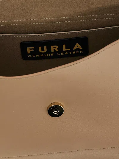 Furla Logo Shoulder Bag In Gray
