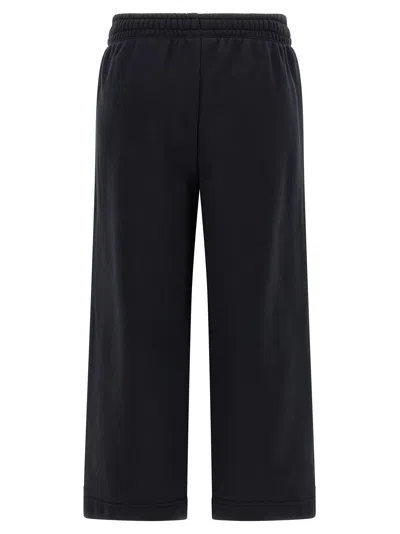 Maison Kitsuné 'fox Cub' Elastic Waistband Joggers With Side Pockets In Black