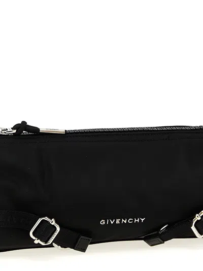 Givenchy Buckle Strap Shoulder Bag In Black