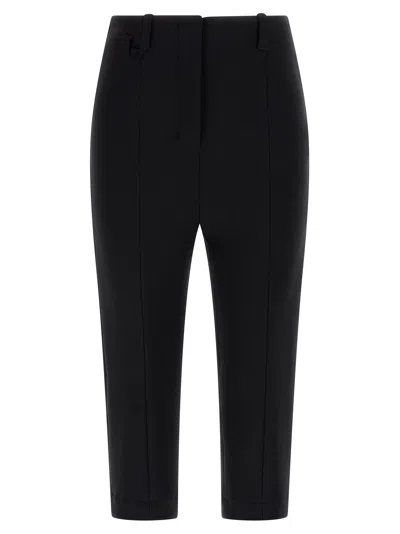 Jacquemus Tailored Black Trousers With Cropped Length In Black