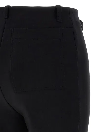 Jacquemus Tailored Black Trousers With Cropped Length In Black