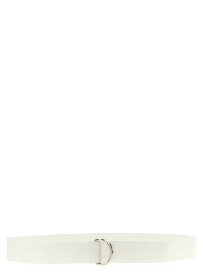 Norma Kamali 'metal Hardware Clean Lines Belt' In White