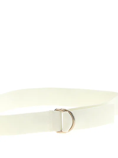 Norma Kamali 'metal Hardware Clean Lines Belt' In White