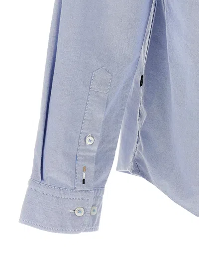 Hugo Boss Boss Cotton Shirt In Light Blue