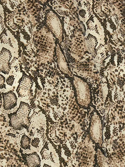 Isabel Marant 'animal Print Lightweight Top With Short Sleeves' In Multicolor
