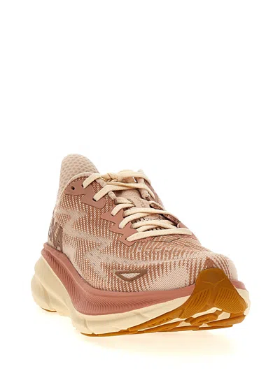 Shop Hoka One One 'clifton 9' Sneakers In Pink