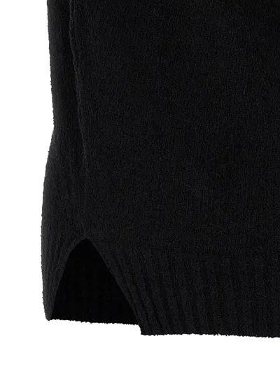 Ma'ry'ya Ribbed-hem Polo Shirt In Black